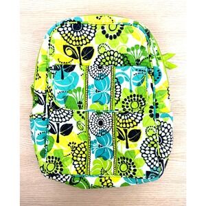 Vera Bradley Green Floral Backpack‎ and Matching Tablet Bag